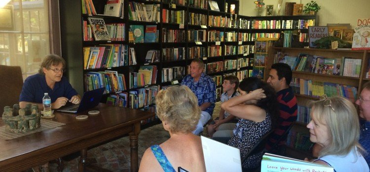 Book reading and signing in Riverside, California